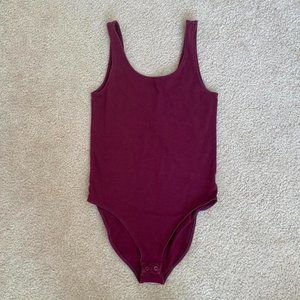 burgundy  bodysuit